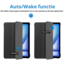 Case2go - Tablet hoes geschikt voor Apple iPad Air (2024) / Apple iPad Air (2025) - 11 Inch - Tri-fold hoes - Auto/Wake functie - Zwart