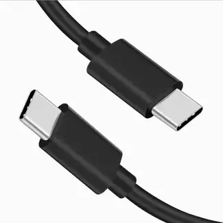 Merkloos USB-C Oplaadkabel - USB-C naar USB-C - 2.0 Meter - 40W - Geschikt voor Smartphones, Tablets, Laptops - Zwart