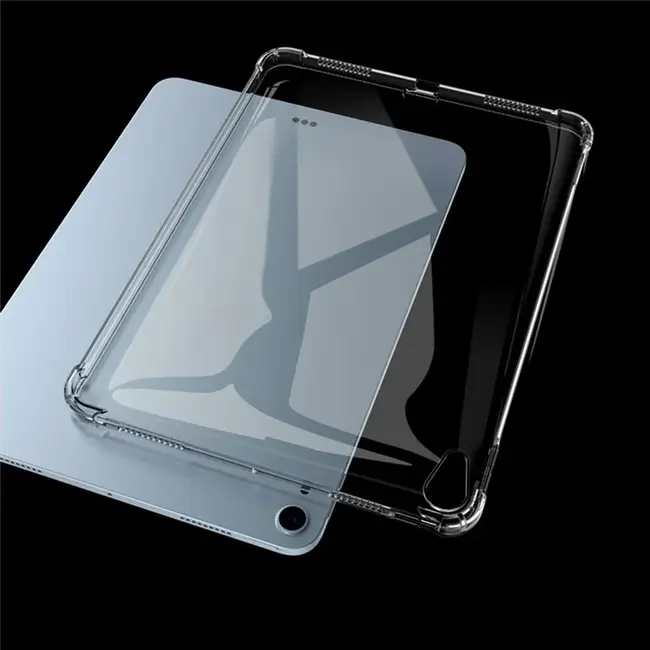 Hoozey - Tablethoes geschikt voor Apple iPad Air (2024) - 11 Inch - Transparante Back Cover - Anti Drop - TPU - Transparant