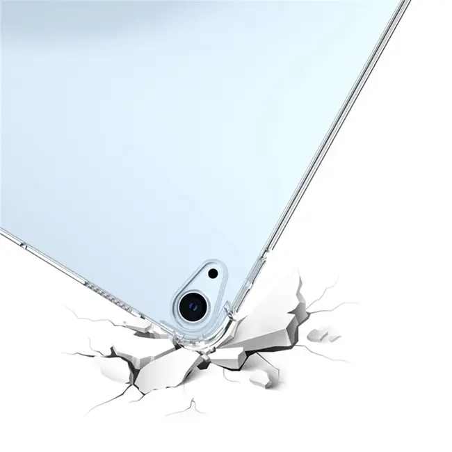 Hoozey - Tablethoes geschikt voor Apple iPad Air (2024) - 11 Inch - Transparante Back Cover - Anti Drop - TPU - Transparant