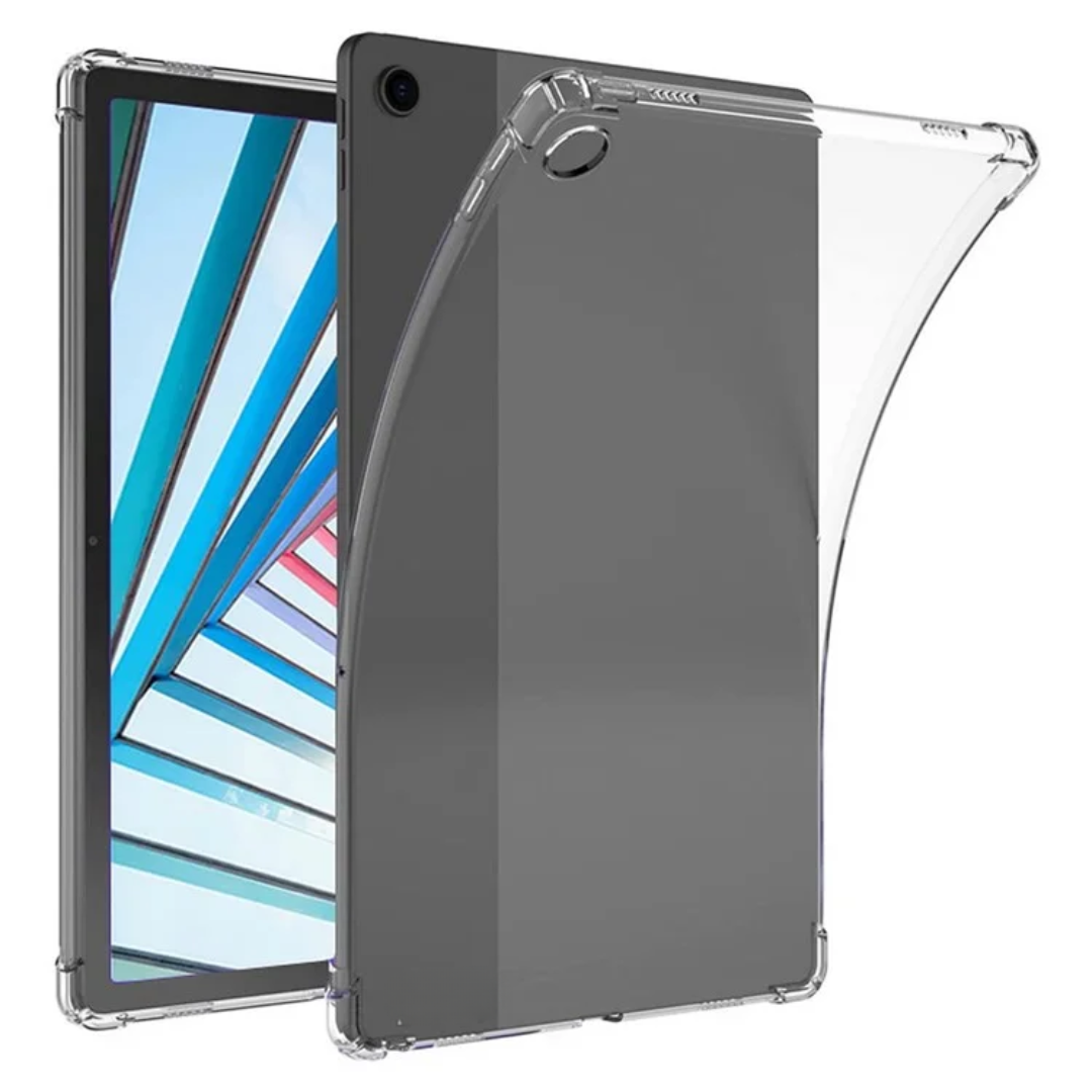 Hoozey - Tablethoes geschikt voor Lenovo Tab M10 Plus 3rd gen - Transparante Back Cover - Anti Drop - TPU - Transparant afbeelding