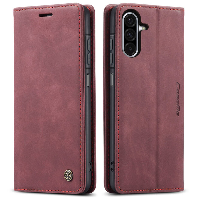 CaseMe - Telefoonhoesje geschikt voor Samsung Galaxy A26 - Wallet Book Case - Met Magnetische Sluiting - Rood