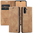 CaseMe - Telefoonhoesje geschikt voor Samsung Galaxy A26 - Wallet Book Case - Met Magnetische Sluiting - Lichtbruin