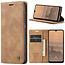 CaseMe - Telefoonhoesje geschikt voor Samsung Galaxy A26 - Wallet Book Case - Met Magnetische Sluiting - Lichtbruin