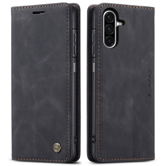 CaseMe - Telefoonhoesje geschikt voor Samsung Galaxy A26 - Wallet Book Case - Met Magnetische Sluiting - Zwart