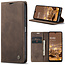 CaseMe - Telefoonhoesje geschikt voor Samsung Galaxy A16 - Wallet Book Case - Met Magnetische Sluiting - Bruin