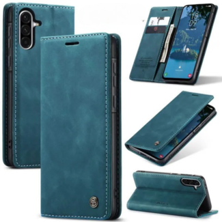 CaseMe CaseMe - Telefoonhoesje geschikt voor Samsung Galaxy A56 - Wallet Book Case - Met Magnetische Sluiting - Donkerblauw
