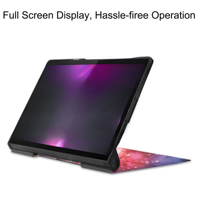 Tablet Hoes geschikt voor Lenovo Yoga Tab 11 (2021) - Tri-Fold Book Case - Galaxy