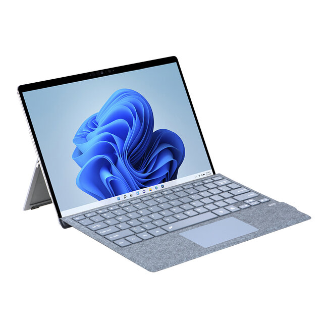 Toetsenbord geschikt voor Microsoft Surface Pro 4/6/7 - QWERTY - Bluetooth Toetsenbord Cover - Met Touchpad en Toetsenbord verlichting - draadloos toetsenbord - QWERTY - Licht Blauw