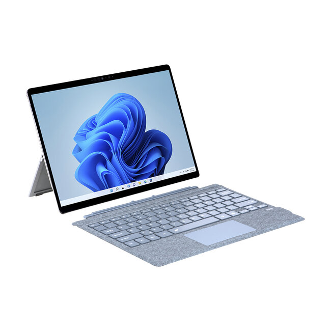 Toetsenbord geschikt voor Microsoft Surface Pro 4/6/7 - QWERTY - Bluetooth Toetsenbord Cover - Met Touchpad en Toetsenbord verlichting - draadloos toetsenbord - QWERTY - Licht Blauw