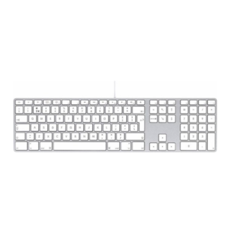 LMP LMP - Aluminium Bluetooth Numeriek Toetsenbord geschikt voor Apple iMac - 110 toetsen - AZERTY (FR/BE) indeling - Zilver/Wit