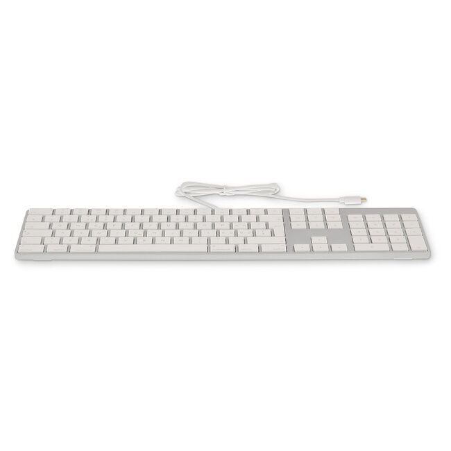 LMP - Aluminium toetsenbord voor Apple iMac - Numeriek Keypad - Bedraad met USB-C aansluiting - 106 toetsen - QWERTY (NL) indeling - Zilver/Wit