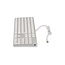 LMP - Aluminium toetsenbord voor Apple iMac - Numeriek Keypad - Bedraad met USB-C aansluiting - 106 toetsen - QWERTY (NL) indeling - Zilver/Wit