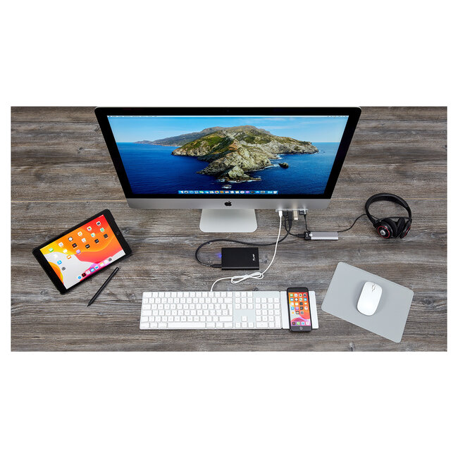 LMP - Aluminium toetsenbord voor Apple iMac - Numeriek Keypad - Bedraad met USB-C aansluiting - 106 toetsen - QWERTY (NL) indeling - Zilver/Wit