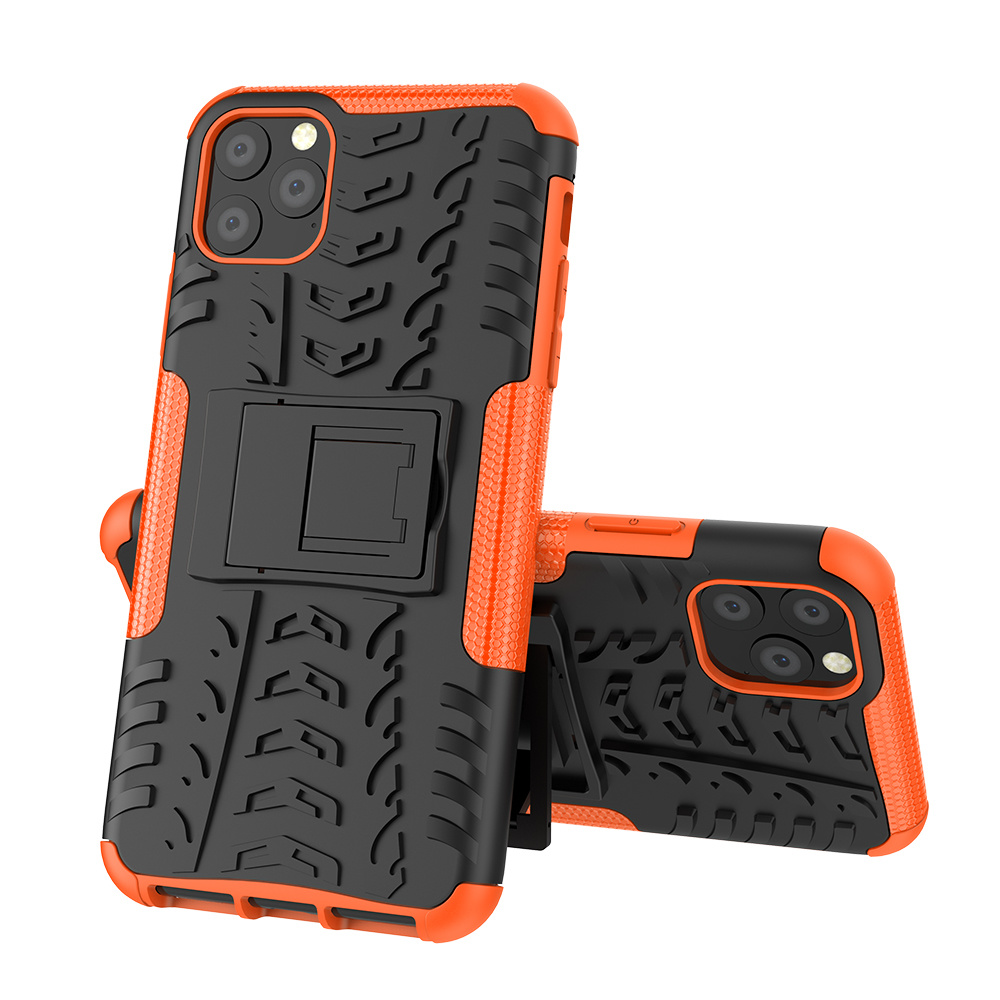 Hoesje geschikt voor iPhone 11 Pro Max - Schokbestendige Back Cover - Oranje afbeelding