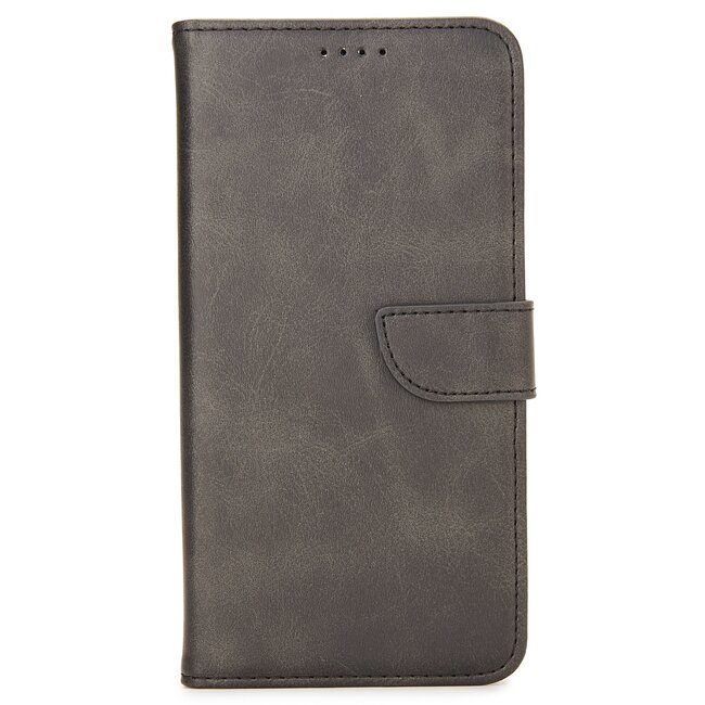 Case2go - Hoesje geschikt voor Huawei Y6P - Wallet Book Case -  Ruimte voor 3 pasjes - Zwart