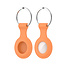 Case2go Case2go - Sleutelhanger geschikt voor Airtag - Siliconen hoesje - 1 Stuk - Oranje