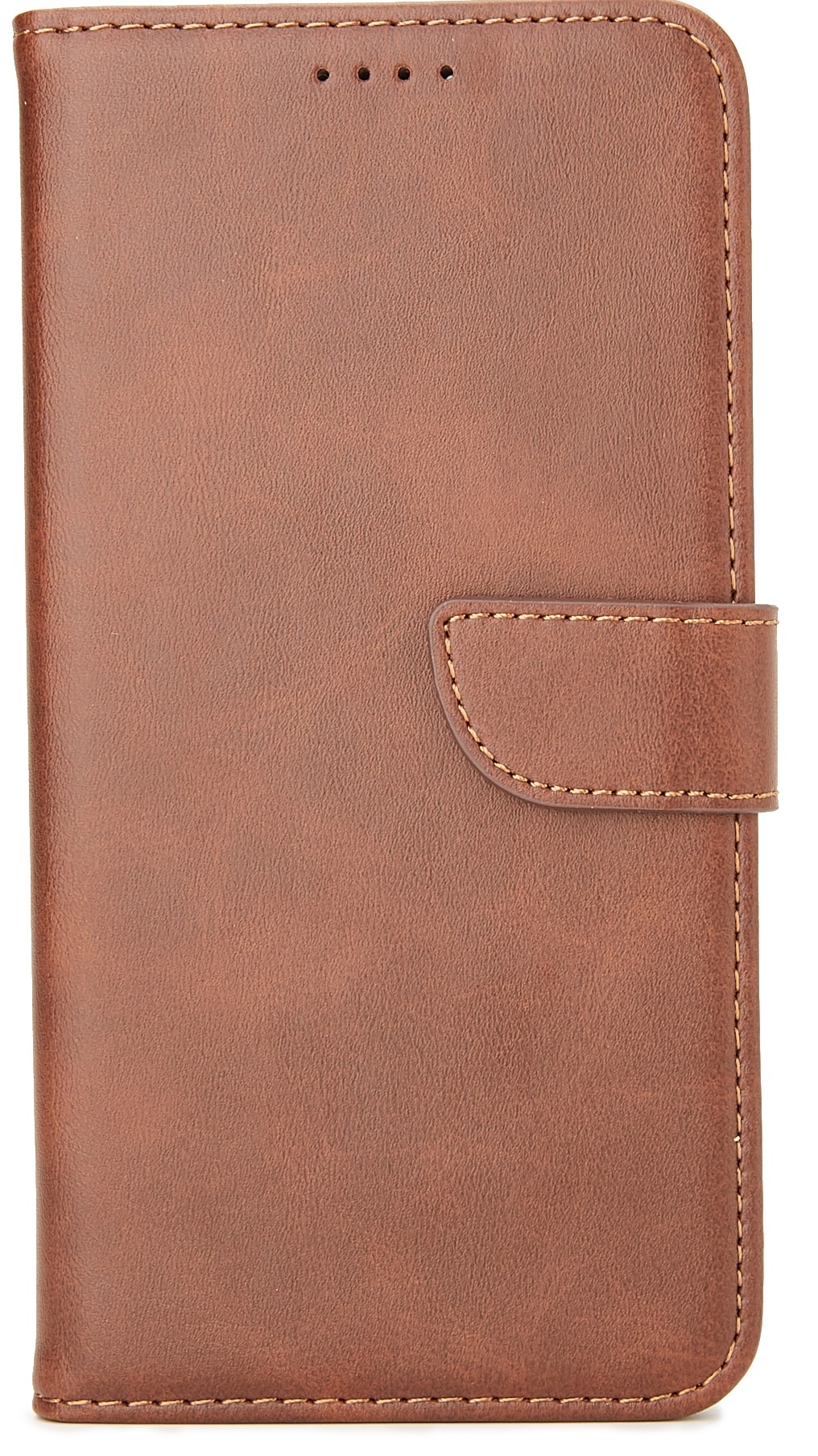 Case2go - Hoesje geschikt voor Xiaomi Redmi Note 9s - Wallet Book Case -  Ruimte voor 3 pasjes - Donker Bruin afbeelding