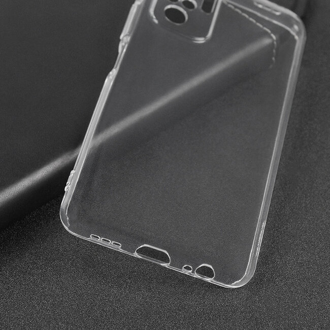 Hoesje geschikt voor Xiaomi Redmi Note 10 - Clear Soft Case - Siliconen Back Cover - Shock Proof TPU - Transparant
