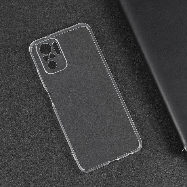 Hoesje geschikt voor Xiaomi Redmi Note 10 - Clear Soft Case - Siliconen Back Cover - Shock Proof TPU - Transparant