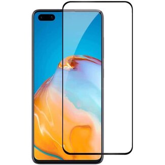 Case2go Screenprotector geschikt voor Huawei P40 Pro Plus - Full Cover Screenprotector - Case-Friendly - Zwart