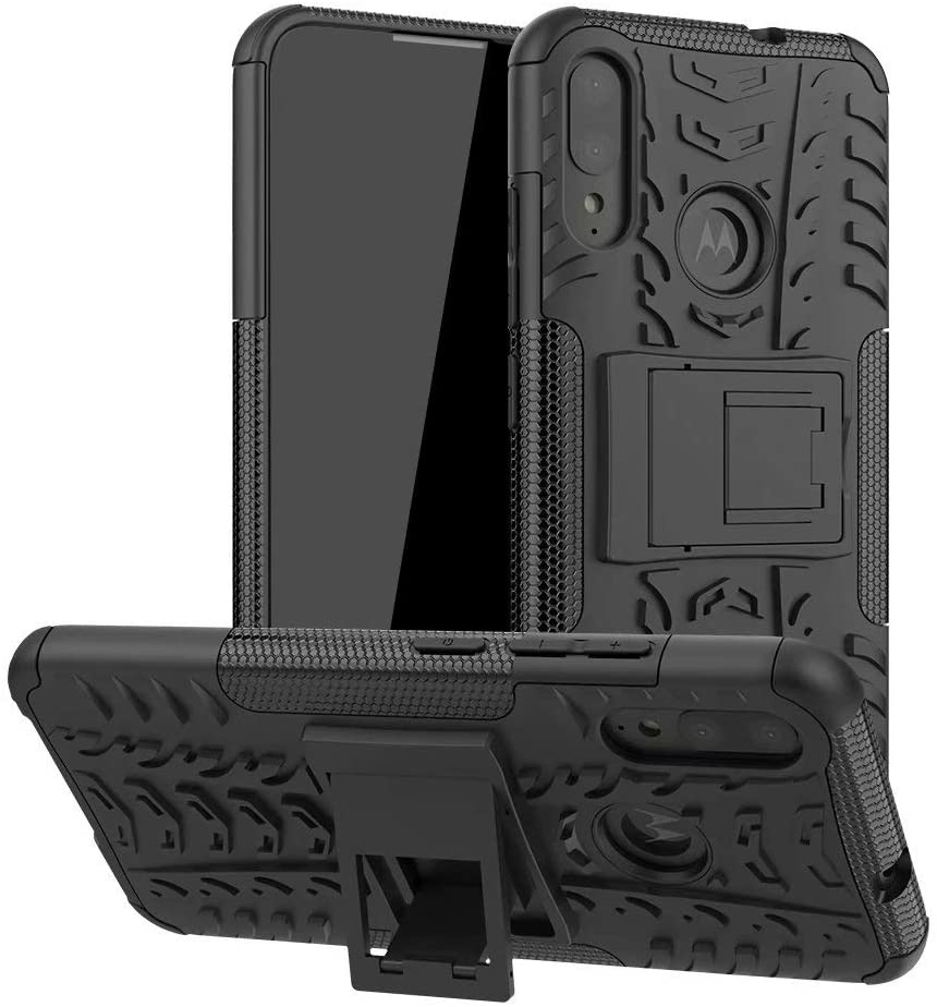 Motorola Moto E6 Plus Hoesje - Schokbestendige Back Cover - Zwart afbeelding
