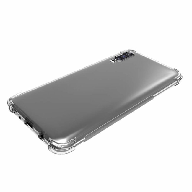 Hoesje geschikt voor Samsung Galaxy A70 - anti-shock tpu back cover - transparant