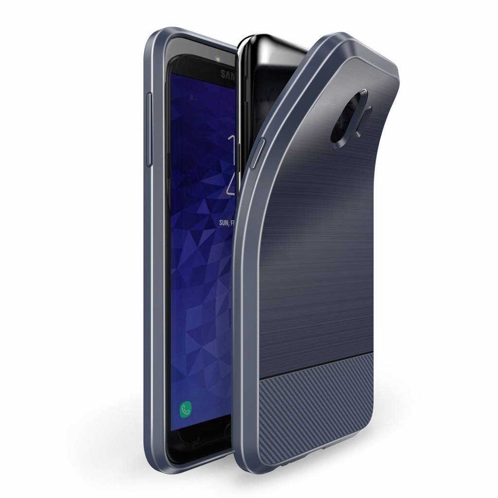 Dux Ducis - Samsung Galaxy J4 2018 hoesje - TPU Back Cover - Mojo Series - Blauw afbeelding