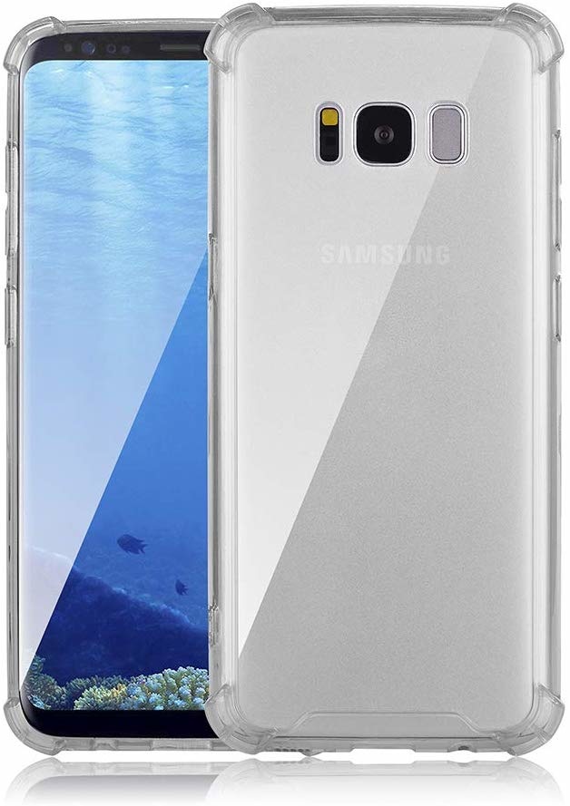 Hoesje geschikt voor Samsung Galaxy S8 Plus - anti-shock tpu back cover - transparant afbeelding