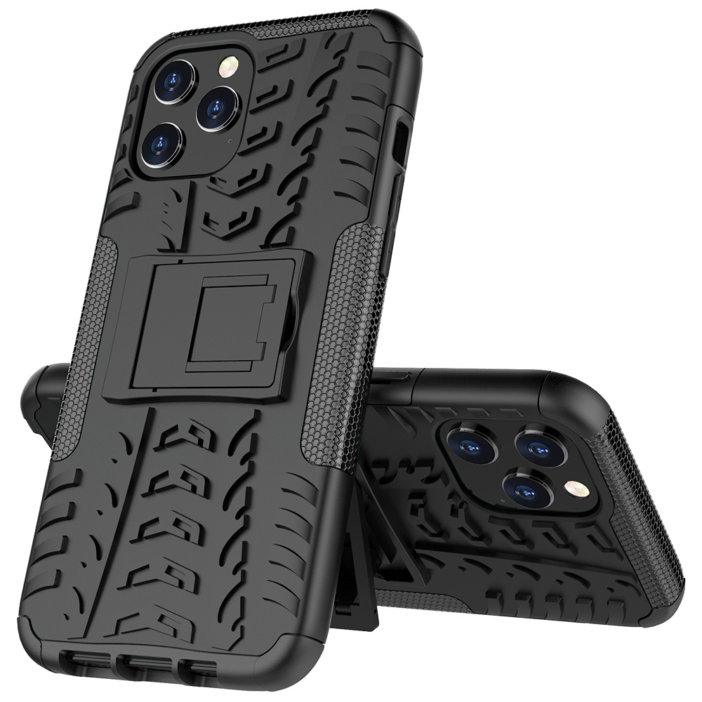 Hoesje geschikt voor iPhone 12 Pro Max - Schokbestendige Back Cover - Zwart afbeelding