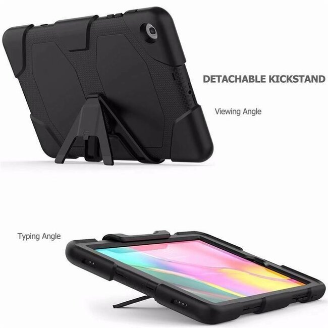 Tablet Hoes geschikt voor Samsung Galaxy Tab A 10.1 (2019) - Extreme Armor Case - Zwart