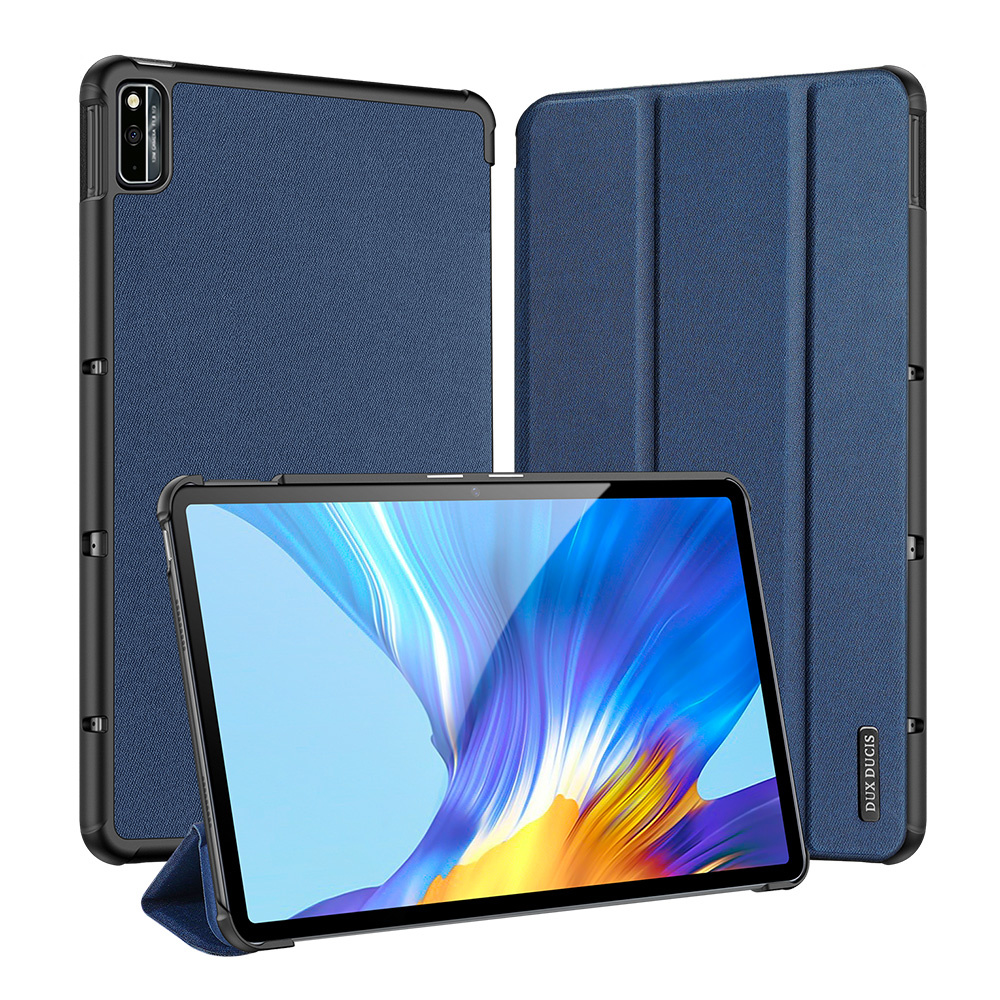 Tablet hoes geschikt voor Huawei MatePad 10.4 Dux Ducis Domo Book Case - Blauw afbeelding