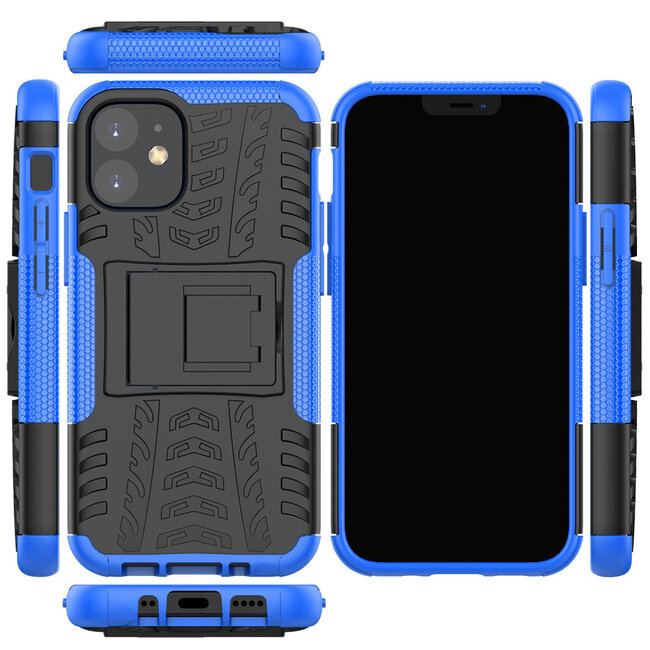 Hoesje geschikt voor Apple iPhone 12 Mini - Schokbestendige Back Cover - Blauw