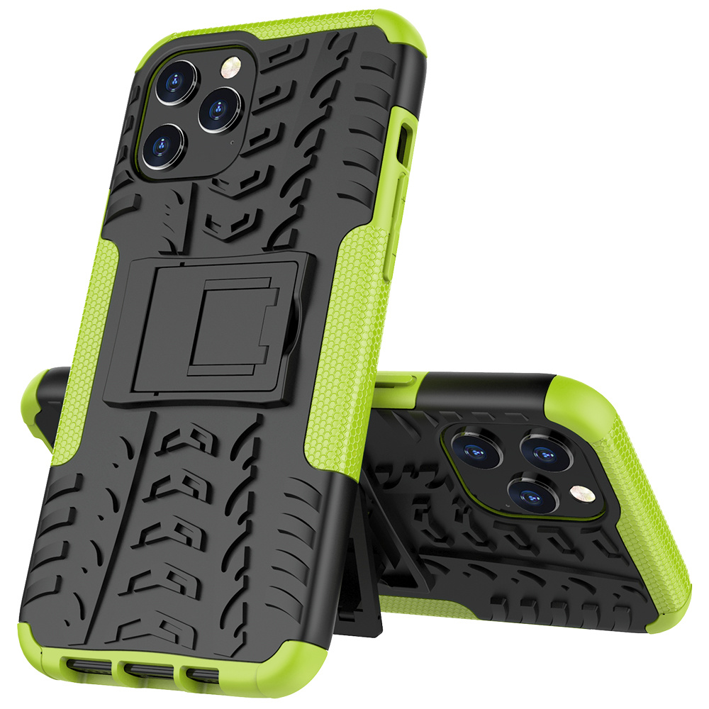 Hoesje geschikt voor iPhone 12 Pro Max - Schokbestendige Back Cover - Groen afbeelding