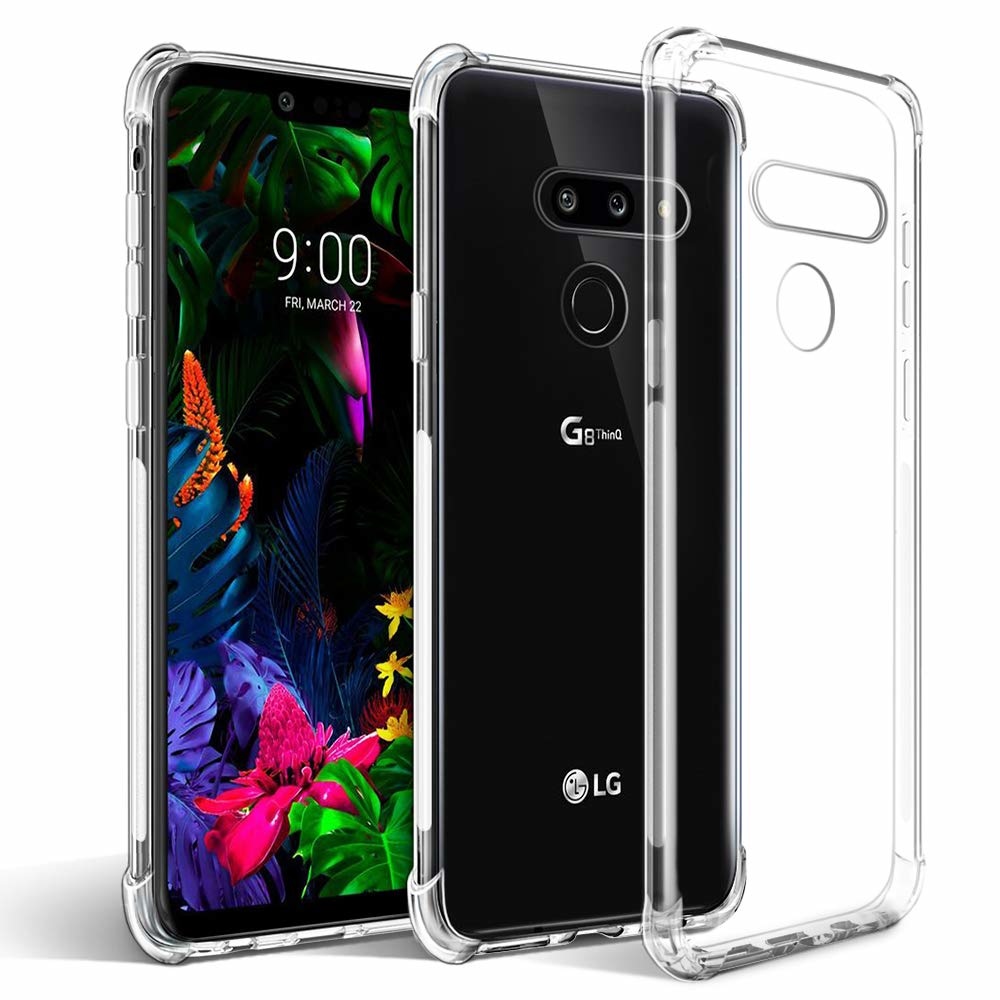 LG G8 hoes - Anti-Shock TPU Back Cover - Transparant afbeelding
