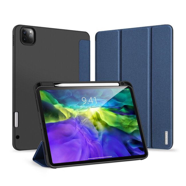 Tablet hoes geschikt voor iPad Pro 11 (2020) - Dux Ducis Domo Lite Book Case met stylus pen houder - Blauw