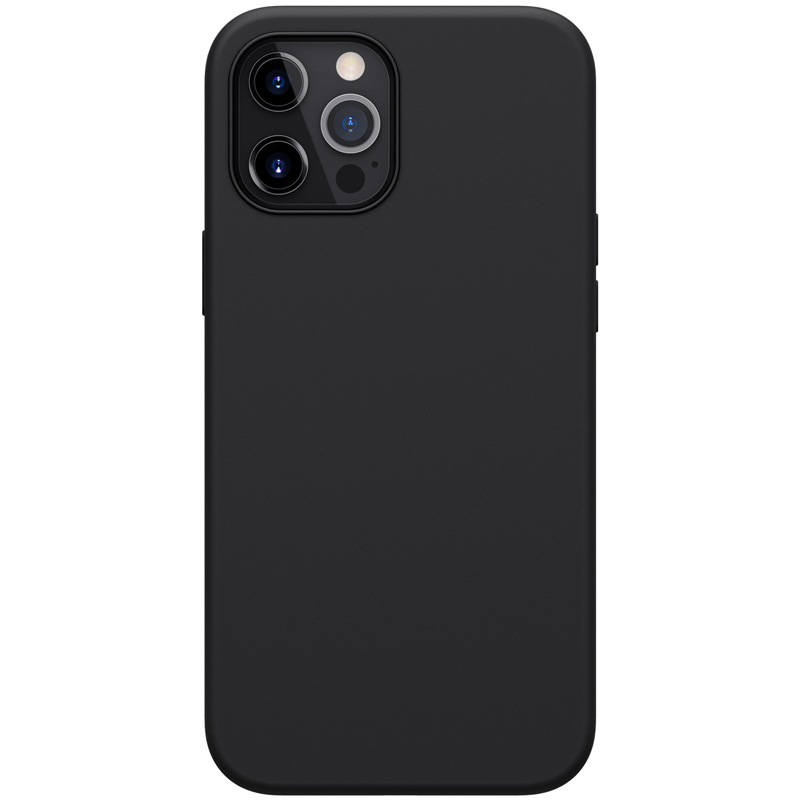 Nillkin - Hoesje geschikt voor iPhone 12 Pro Max - Flex Pure Pro Serie - Back Cover - Zwart afbeelding
