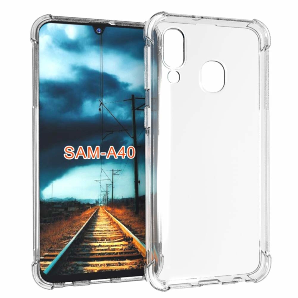 Hoesje geschikt voor Samsung Galaxy A80 - anti-shock tpu back cover - transparant afbeelding