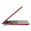 Cover geschikt voor Macbook Pro 13 inch (2020) Hoes - Clip-On Hard Case - Rood