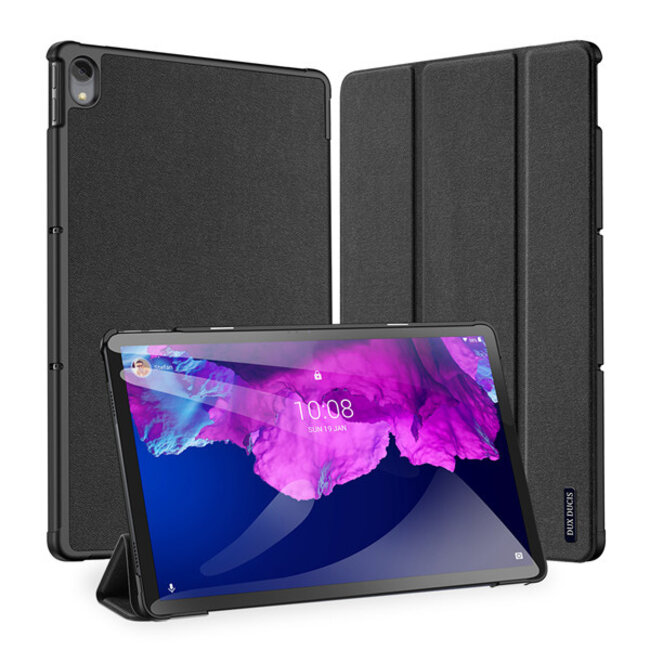 Tablet hoes geschikt voor Lenovo Tab P11 - Dux Ducis Domo Book Case - Zwart