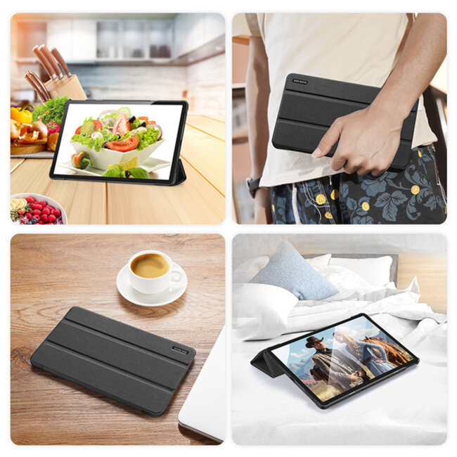 Tablet hoes geschikt voor Lenovo Tab P11 - Dux Ducis Domo Book Case - Zwart