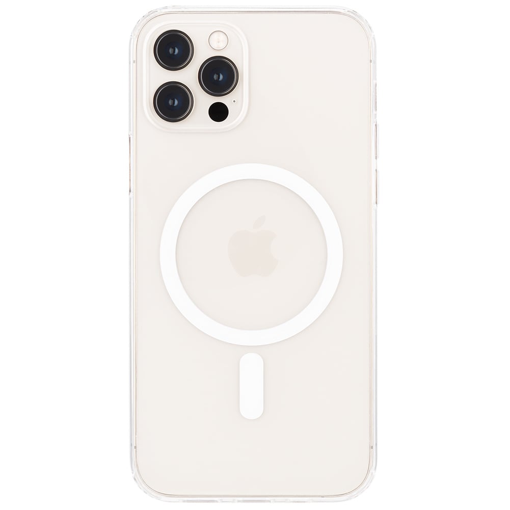Hoes geschikt voor iPhone 12 Pro Max / Apple magnetische Ring &amp; oplaadfunctie - TPU Back Cover - Transparant afbeelding