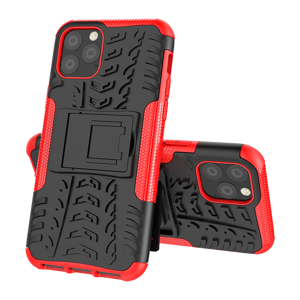 Hoesje geschikt voor iPhone 11 Pro - Schokbestendige Back Cover - Rood afbeelding