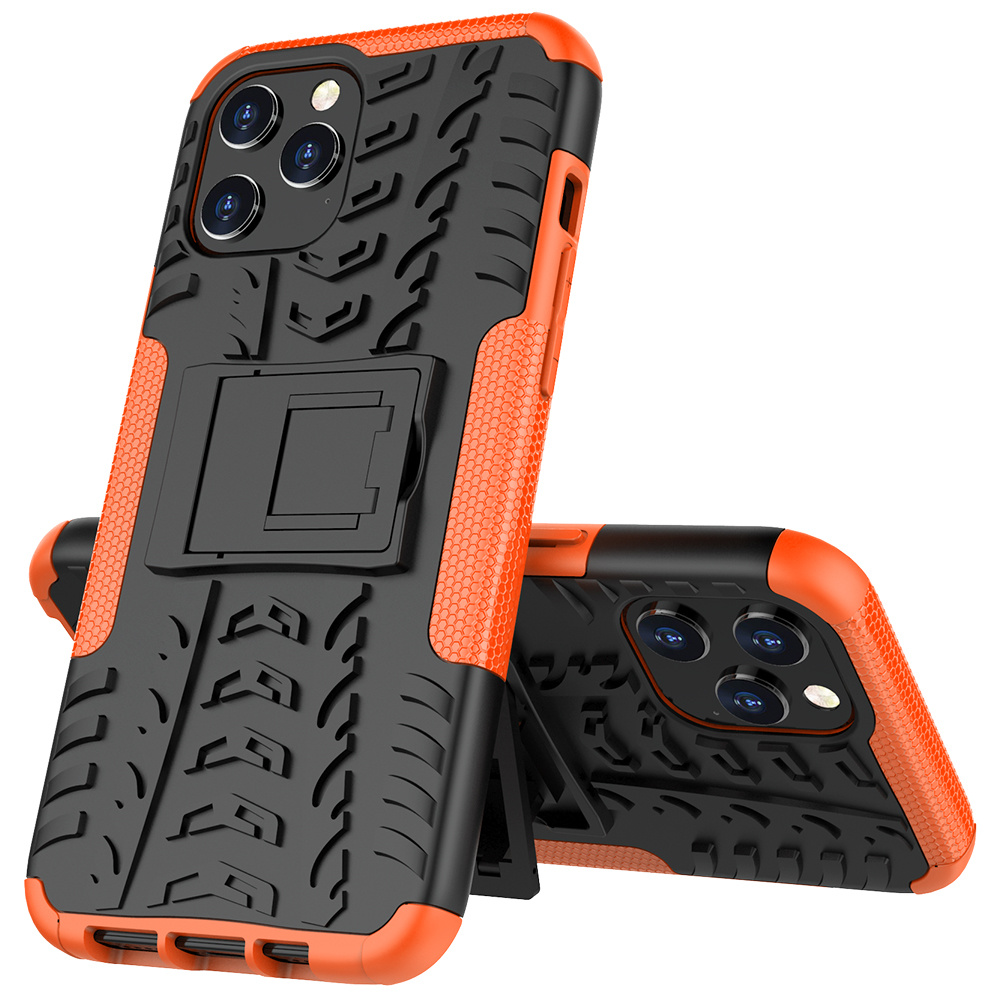 Hoesje geschikt voor iPhone 12 Pro Max - Schokbestendige Back Cover - Oranje afbeelding