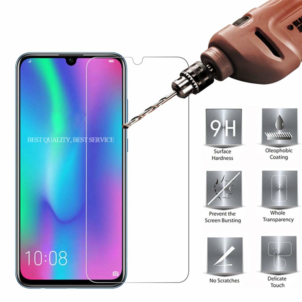 Case2go - Screenprotector geschikt voor Huawei P Smart Z - Tempered Glass - Case Friendly - Transparant afbeelding