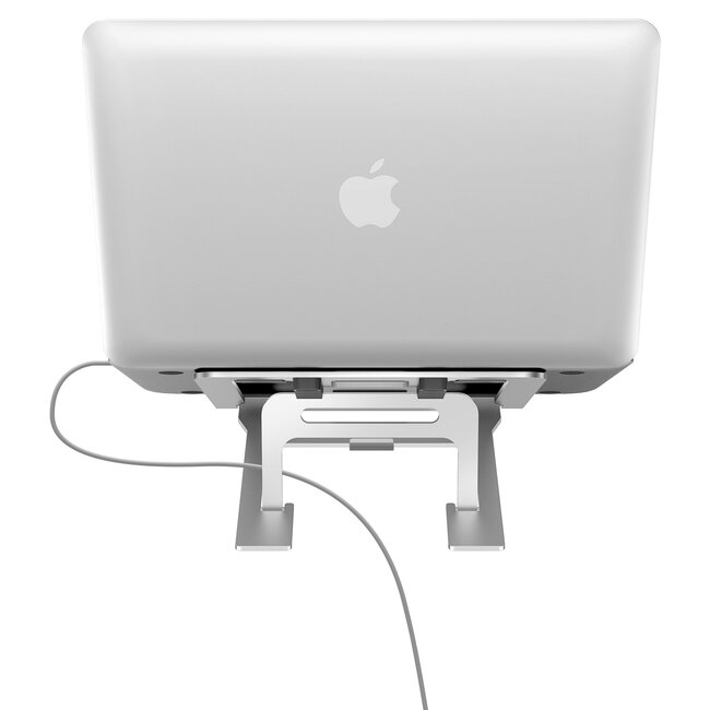Opvouwbare Laptop / MacBook standaard - 11.6 tot 17.3 inch - Verstelbare hoogte - Aluminium - Zilver