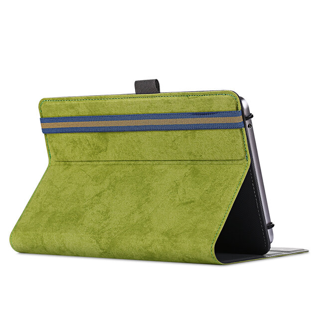 Universele 7/8 inch tablet hoes - Wallet Book Case - Groen