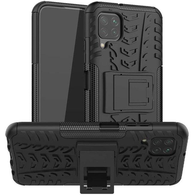 Hoesje geschikt voor Huawei P40 lite - Schokbestendige Back Cover - Zwart