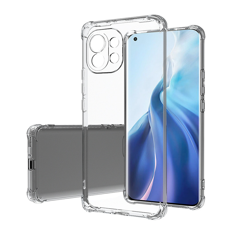 Xiaomi Mi 11 Lite Hoesje - Clear Soft Case - Siliconen Back Cover - Shock Proof TPU - Transparant afbeelding