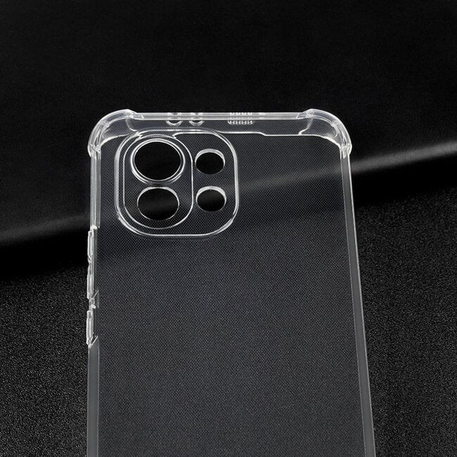 Xiaomi Mi 11 Lite Hoesje - Clear Soft Case - Siliconen Back Cover - Shock Proof TPU - Transparant